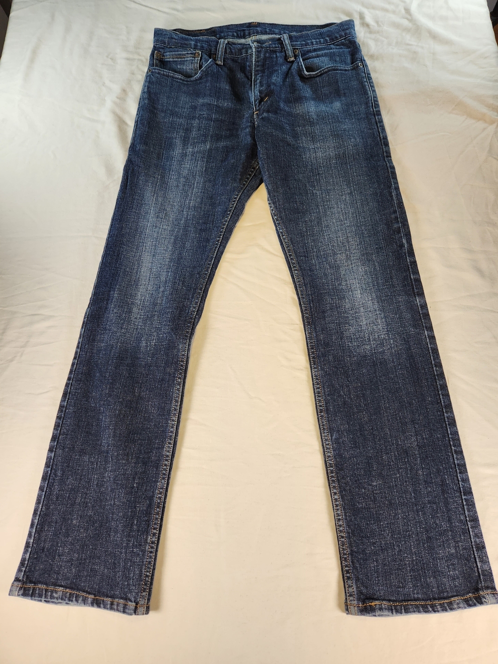 Levi's 514 Straight Blue Denim Medium Wash Regular Fit Classic Men's Jeans 32x32